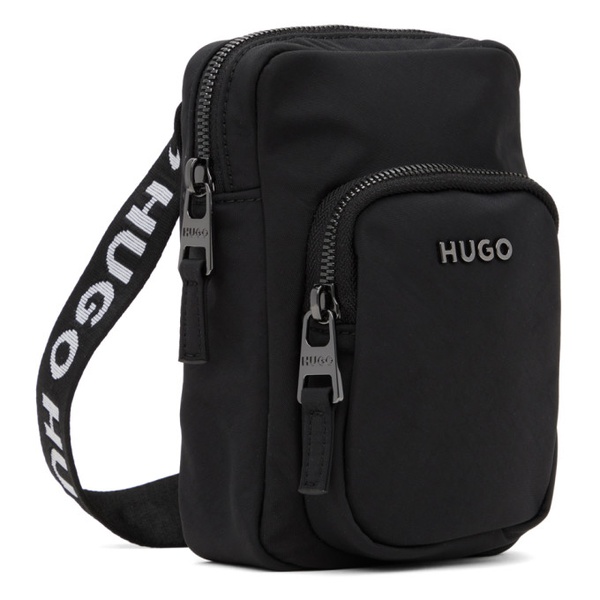  휴고 Hugo Black Mini Reporter Bag 241084M171004