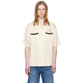휴고 Hugo 오프화이트 Off-White Embroidered Shirt 241084M192011
