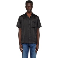 휴고 Hugo Black Striped Shirt 241084M192013