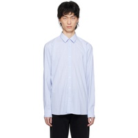휴고 Hugo Blue Striped Shirt 241084M192021