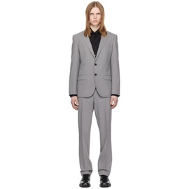 휴고 Hugo Gray Slim-Fit Suit 241084M196009