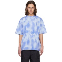휴고 Hugo Blue Printed T-Shirt 241084M213029