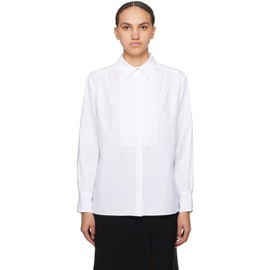 BOSS White Paneled Shirt 241085F109001