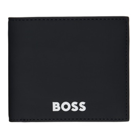 BOSS Black Faux-Leather Logo Wallet 241085M164001