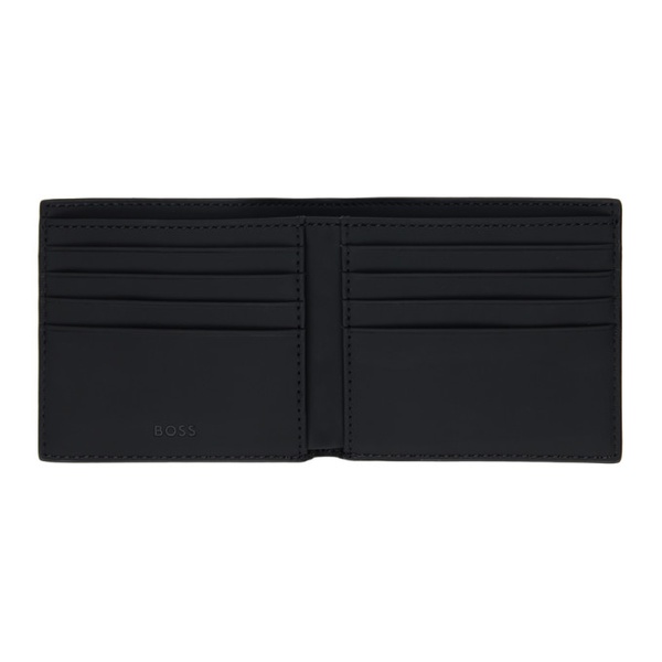  BOSS Black Faux-Leather Logo Wallet 241085M164001