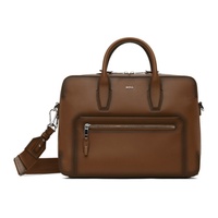 BOSS Brown Document Briefcase 241085M167010