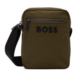 BOSS Khaki Contrast Logo Bag 241085M170007