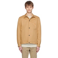 BOSS Tan Relaxed-Fit Jacket 241085M180010