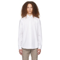 BOSS White Spread Collar Shirt 241085M192007