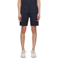BOSS Navy Embroidered Shorts 241085M193023