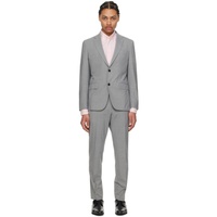 BOSS Gray Slim-Fit Suit 241085M196003