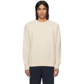 BOSS Beige Relaxed-Fit Sweater 241085M201004