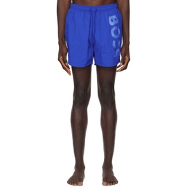 BOSS Blue Quick-Drying Swim Shorts 241085M208018