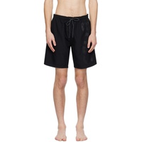 BOSS Black Printed Swim Shorts 241085M208023