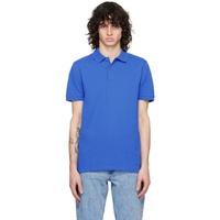 BOSS Blue Embroidered Polo 241085M212051
