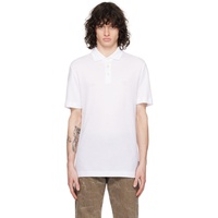 BOSS White Embroidered Polo 241085M212071