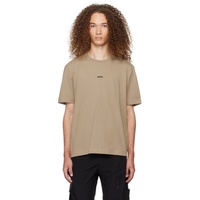 BOSS Brown Bonded T-Shirt 241085M213037