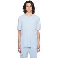 BOSS Blue Embroidered T-Shirt 241085M213065