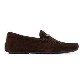 BOSS Brown Hardware Loafers 241085M231013