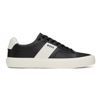 BOSS Black & 오프화이트 Off-White Cupsole Contrast Band Sneakers 241085M237014