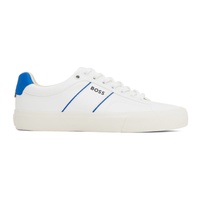 BOSS White Cupsole Lace-Up Sneakers 241085M237052