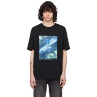 수비 Ksubi Black Space Palm Biggie T-Shirt 241088M213027