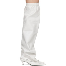 ALL-IN White Level Thigh Soft Tall Boots 241098F115000