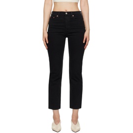 리바이스 Black Wedgie Straight Fit Jeans 241099F069011