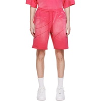 펑첸왕 Feng Chen Wang Pink Drawstring Shorts 241107M193002