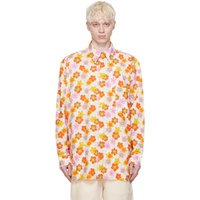 카미엘 포트젠스 Camiel Fortgens Orange & Pink Overlap Big Shirt 241109M192000