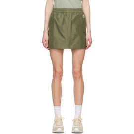 몽클레어 Moncler Green Flap Pocket Miniskirt 241111F090001