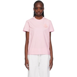 몽클레어 Moncler Pink Patch T-Shirt 241111F110023