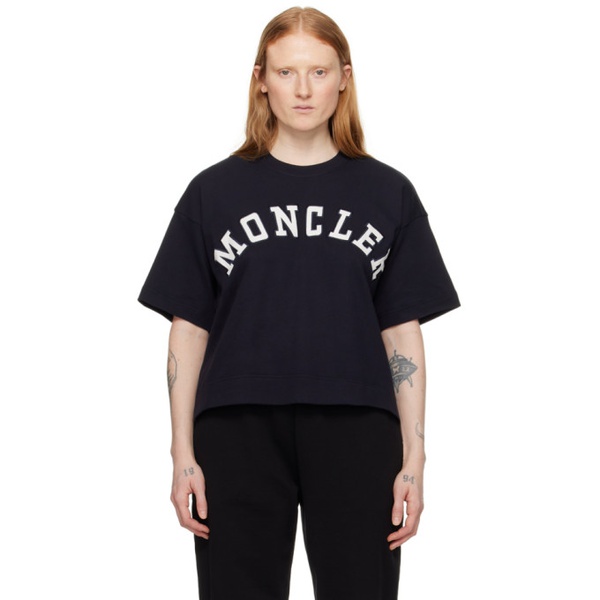 몽클레어 몽클레어 Moncler Navy Maglia T-Shirt 241111F110025