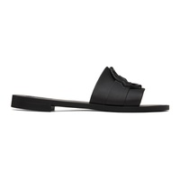 몽클레어 Moncler Black Rubber Sandals 241111F124007
