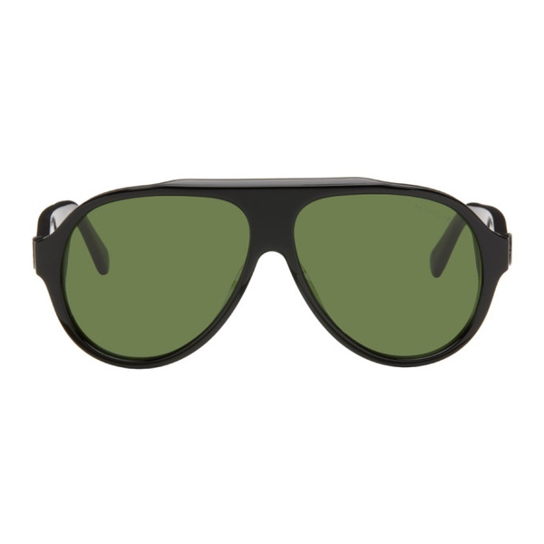 몽클레어 몽클레어 Moncler Black Aviator Sunglasses 241111M134001