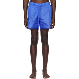 몽클레어 Moncler Blue Patch Swim Shorts 241111M208026