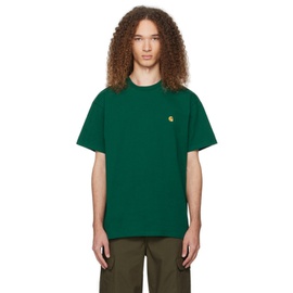 칼하트 Carhartt Work In Progress Green Chase T-Shirt 241111M213032