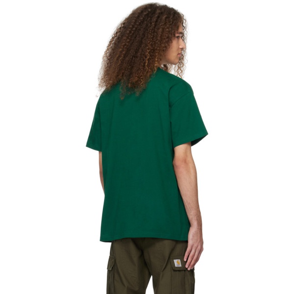 칼하트 칼하트 Carhartt Work In Progress Green Chase T-Shirt 241111M213032
