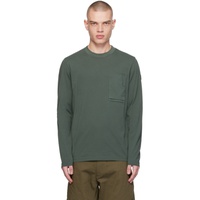 몽클레어 Moncler Green Patch Pocket Long Sleeve T-Shirt 241111M213039