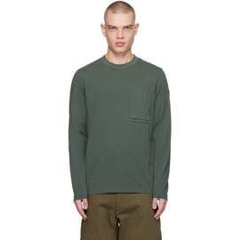 몽클레어 Moncler Green Patch Pocket Long Sleeve T-Shirt 241111M213039