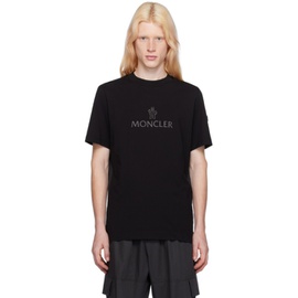 몽클레어 Moncler Black Bonded T-Shirt 241111M213040