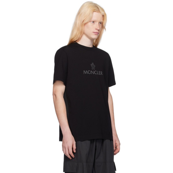 몽클레어 몽클레어 Moncler Black Bonded T-Shirt 241111M213040