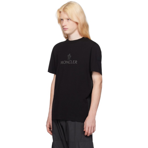 몽클레어 몽클레어 Moncler Black Bonded T-Shirt 241111M213040