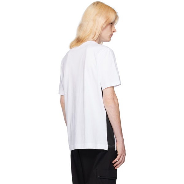 몽클레어 몽클레어 Moncler White Bonded T-Shirt 241111M213041