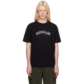 몽클레어 Moncler Black Printed T-Shirt 241111M213042