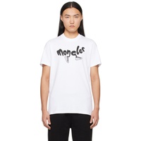 몽클레어 Moncler White Printed T-Shirt 241111M213049