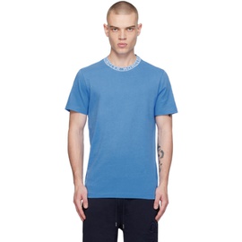 몽클레어 Moncler Blue Jacquard T-Shirt 241111M213058