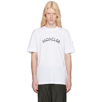 몽클레어 Moncler White Printed T-Shirt 241111M213068