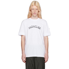 몽클레어 Moncler White Printed T-Shirt 241111M213068