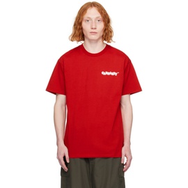 칼하트 Carhartt Work In Progress Red Fast Food T-Shirt 241111M213071
